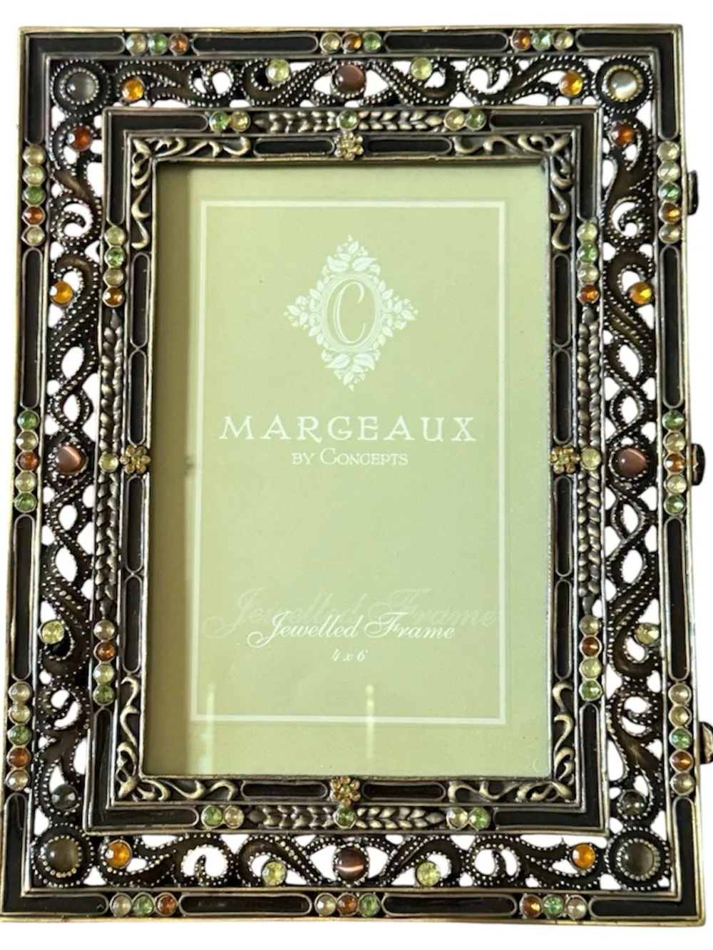 Z Gallerie Jeweled Picture Frames Bundle! Metal Enamel Crystals - Like New!